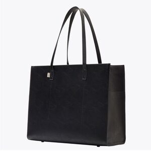 Beis Black Work Tote Bag